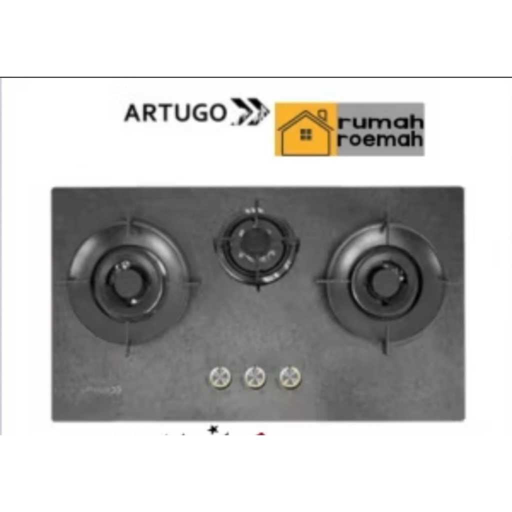 BUILT IN HOB ARTUGO AH 3935 FG KOMPOR TANAM 3 TUNGKU