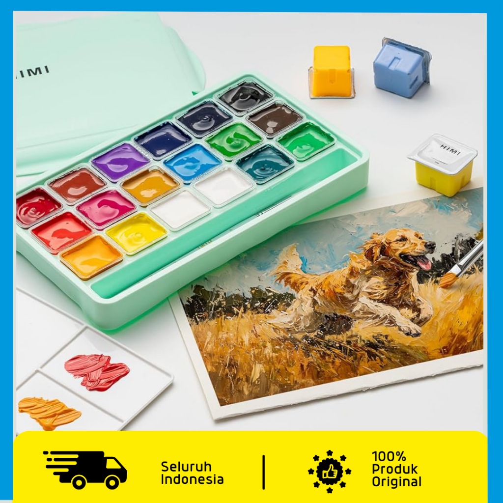 

MIYA Himi Pastel Gouache Set 18 x 30gr / Cat Pastel Gouache Himi / Miya Gouache