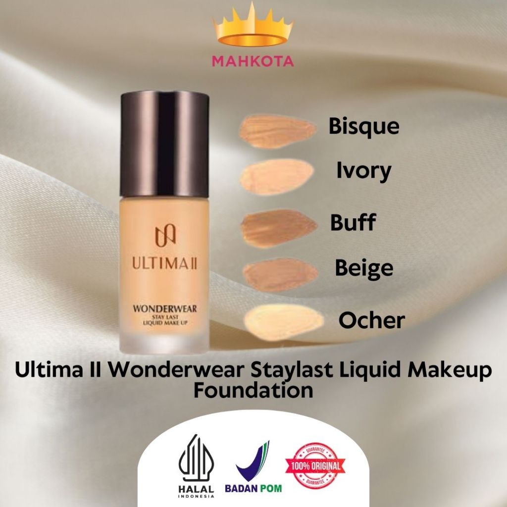 **Mahkotacosmetik**Ultima II Wonderwear Staylast Liquid Makeup Foundation