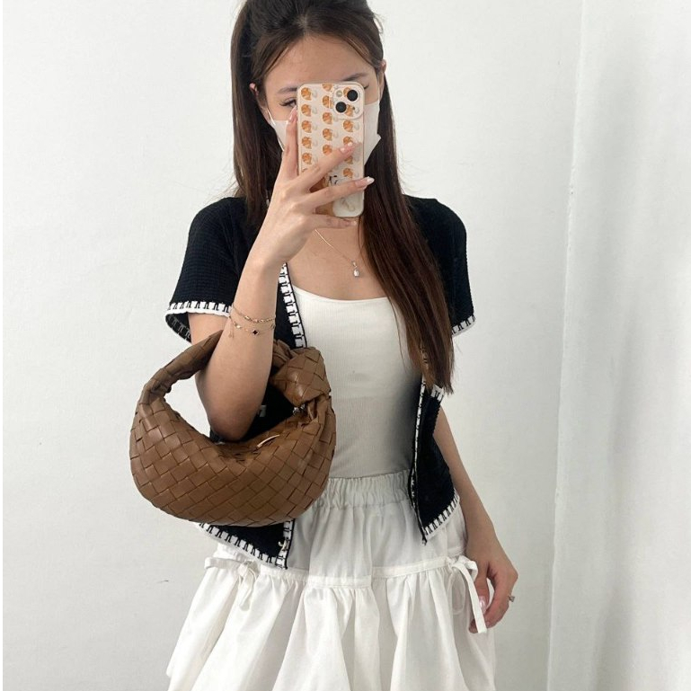 READY STOK VLIXCO MINI JODIE CARAMEL BAG TOP