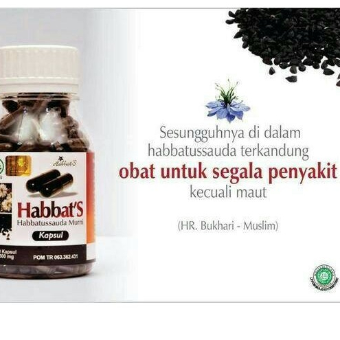 Habbatussauda Murni isi 200 kapsul Habbat Murni Blackseed Program Hamil Promil | Jinten Hitam Habbas