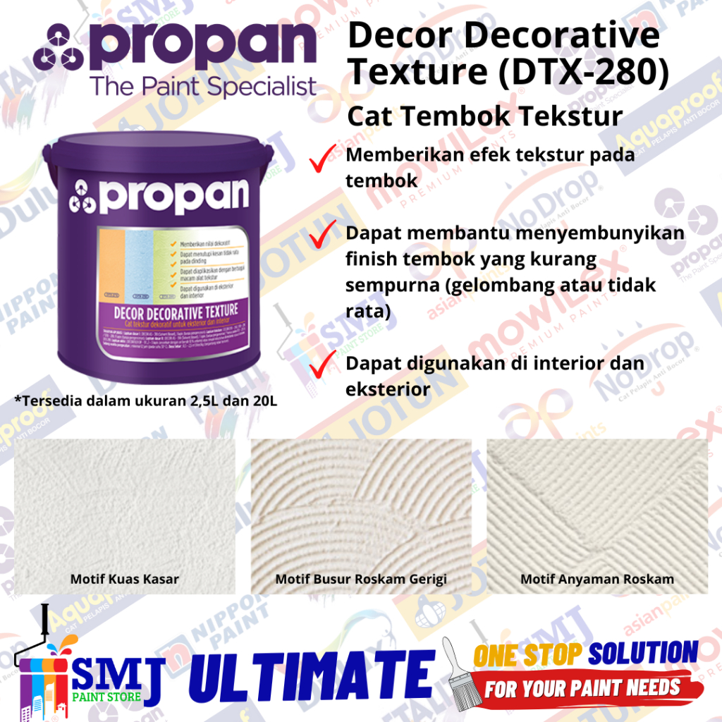 Cat Tekstur Tembok PROPAN DECOR DECORATIVE TEXTURE DTX-280 4kg