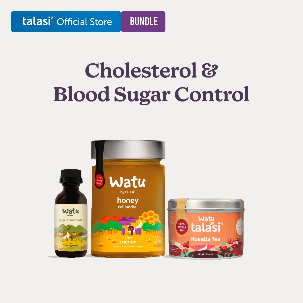 

Cholesterol & Blood Sugar Control - Merapi, Ginger & Rosella Tea, Watu by Talasi