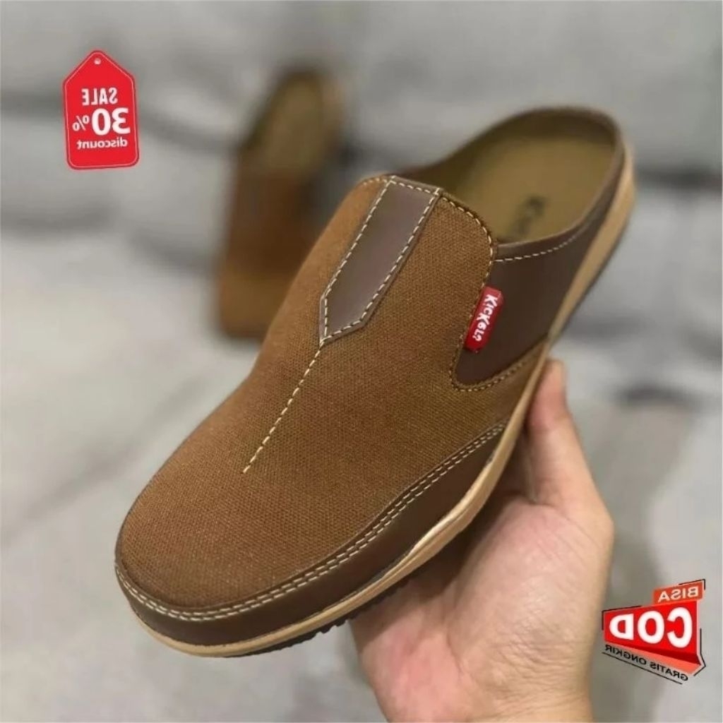 promo cuci gudang kickers pria / sepatu kickers / kickers bustong / slop pria / sepatu sandal