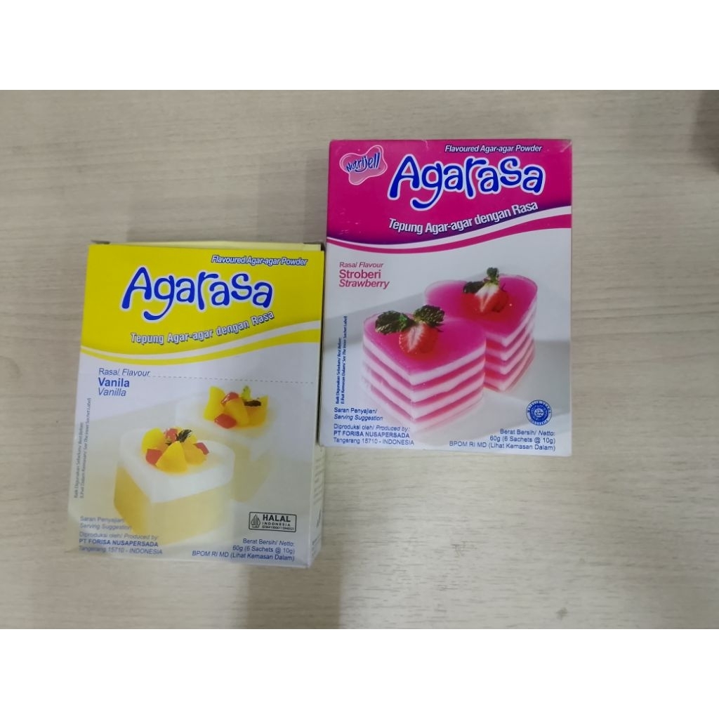 AGAR RASA 1BOX ISI 6PCS / AGAR RASA COKLAT / AGAR RASA STRAWBERRY/ AGAR RASA MELON/ AGAR RASA VANILL