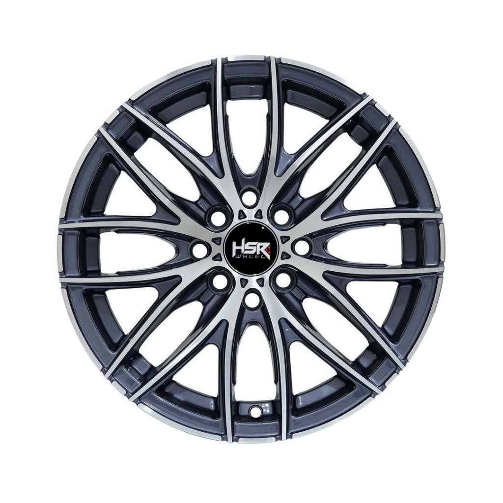 Velg Mobil Honda Brio Ring 15 Hsr NAPLES HSR Lubang 4x100 Black polish