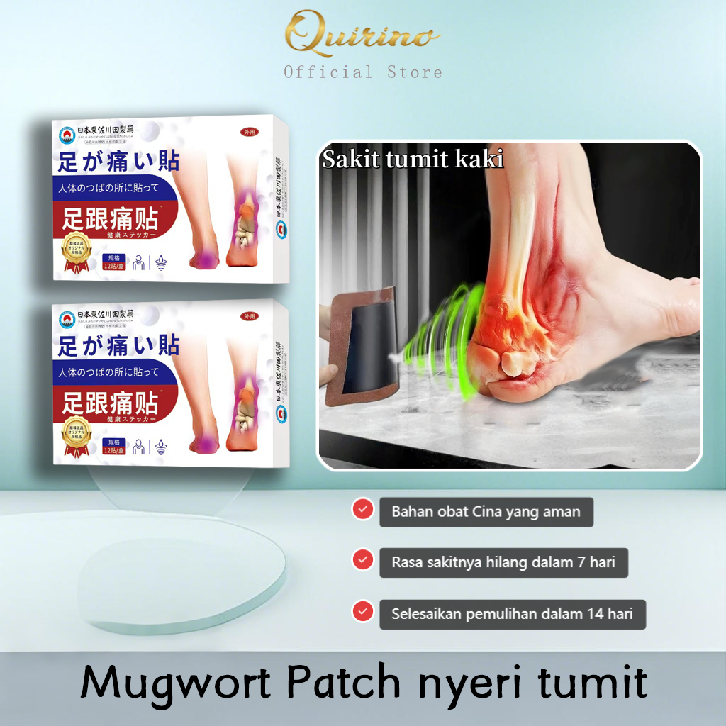 Quirino plantar fasciitis terapi heel pain relief patch obat sakit kaki telapak kaki sakit nyeri tum
