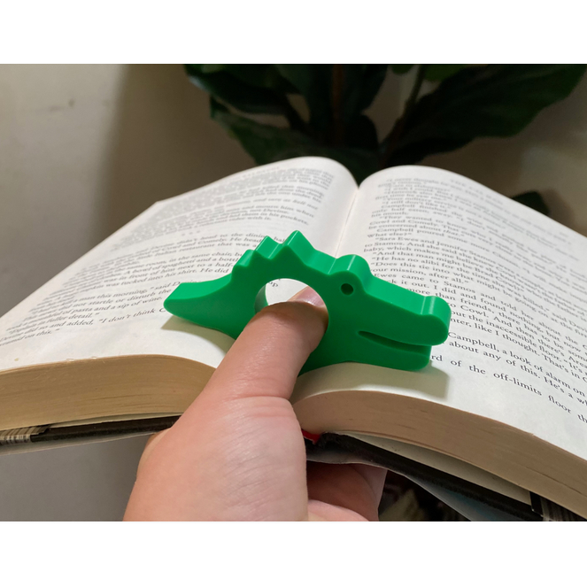 

3D Print Book Page Holder Pembatas Buku Pemegang Halaman Buku Unik Minimalis Buaya