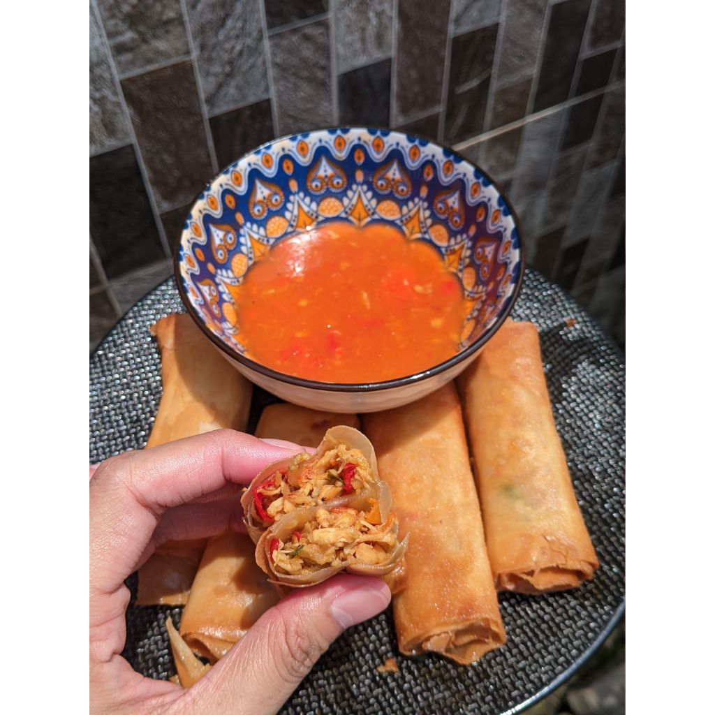 LUMPIA ISI AYAM SUWIR PEDAS