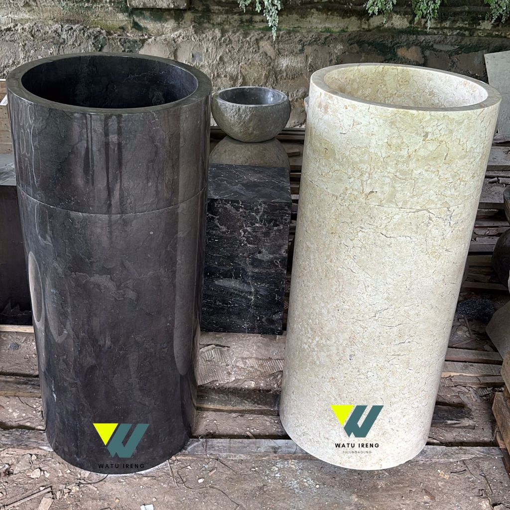 Wastafel Pedestal MARMER | WASTAFEL Tower Full polish