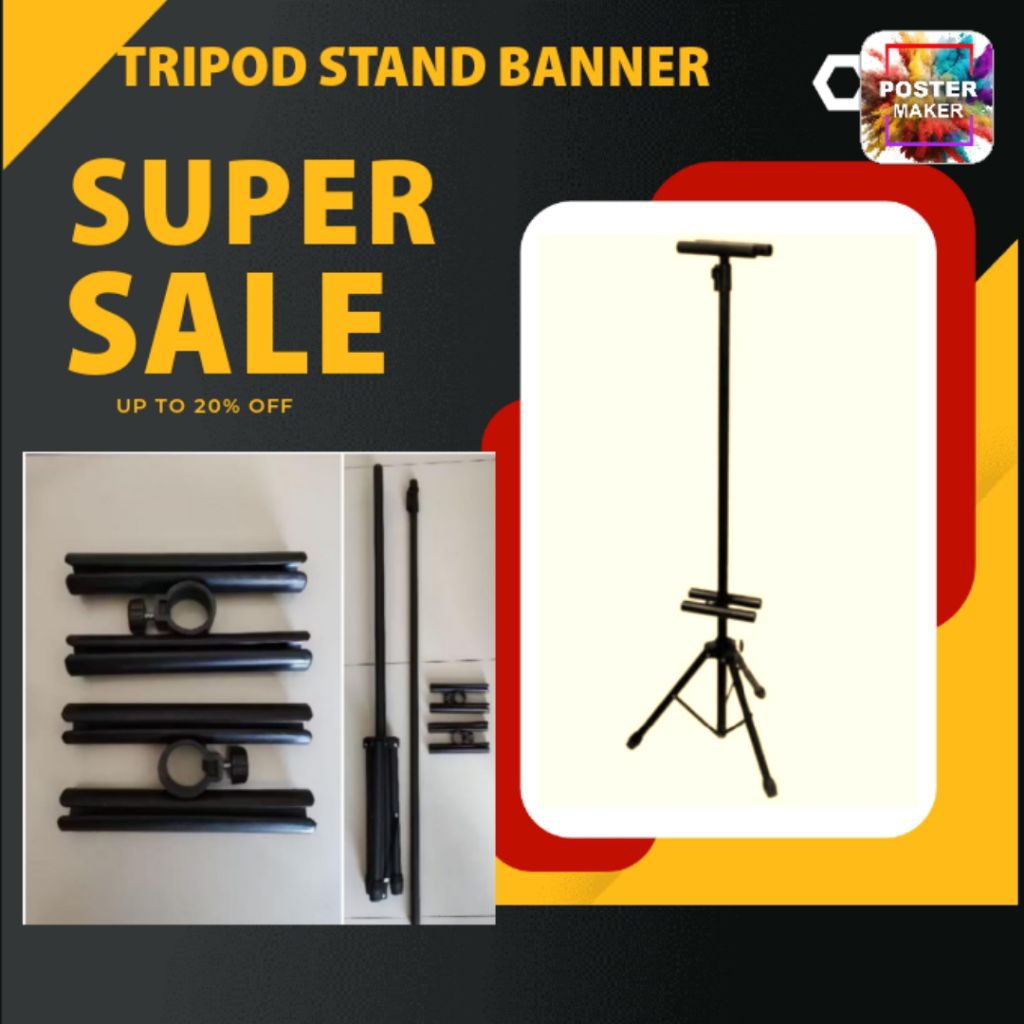 TRIPOD STAND BANNER/ PENYANGGA STAND BANNER