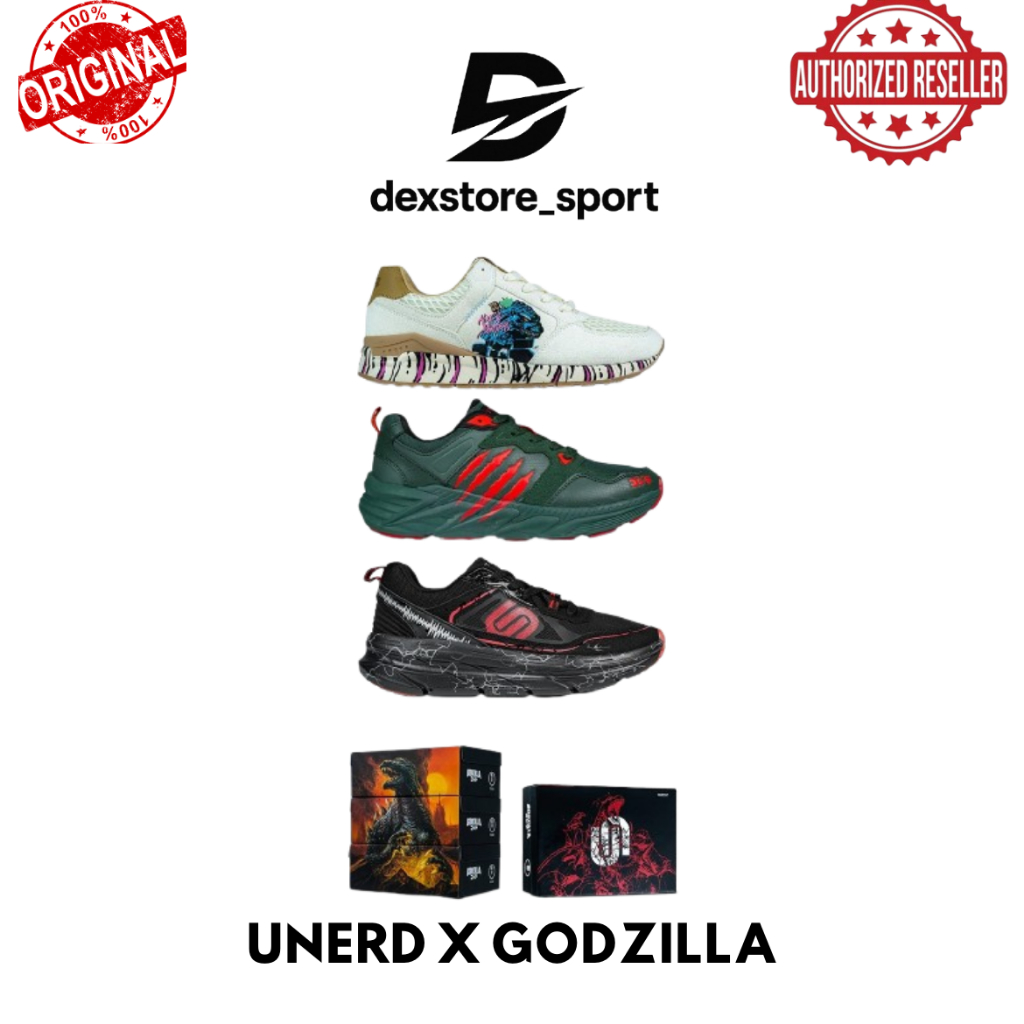 Sepatu Sneakers dan Sportstyle Unerd X Godzilla