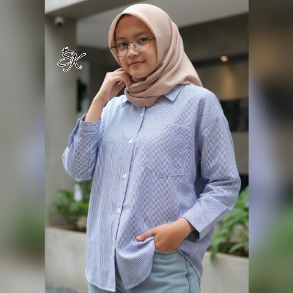 SK by Shulha - KEMEJA SALUR WANITA / KEMEJA KATUN JEPANG PREMIUM / KEMEJA BASIC WANITA