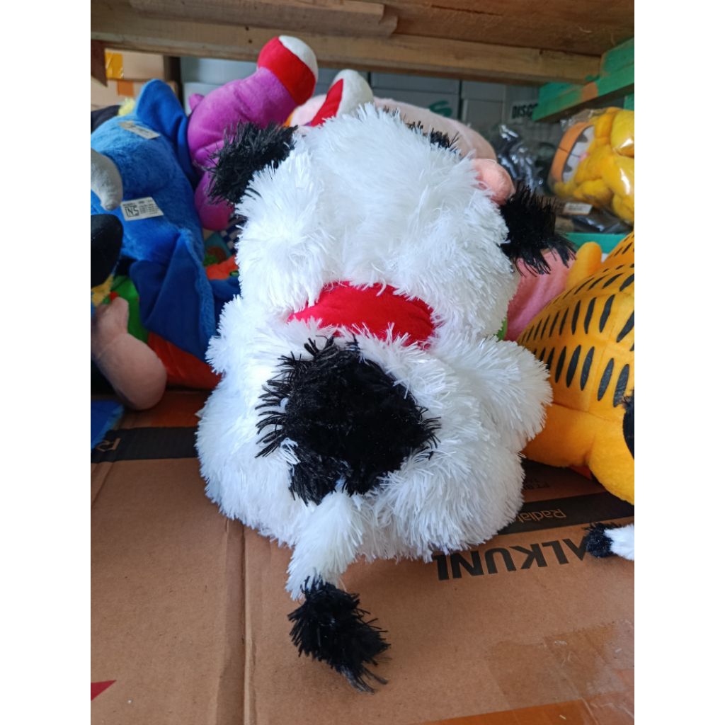 Mainan anak boneka sapi syal