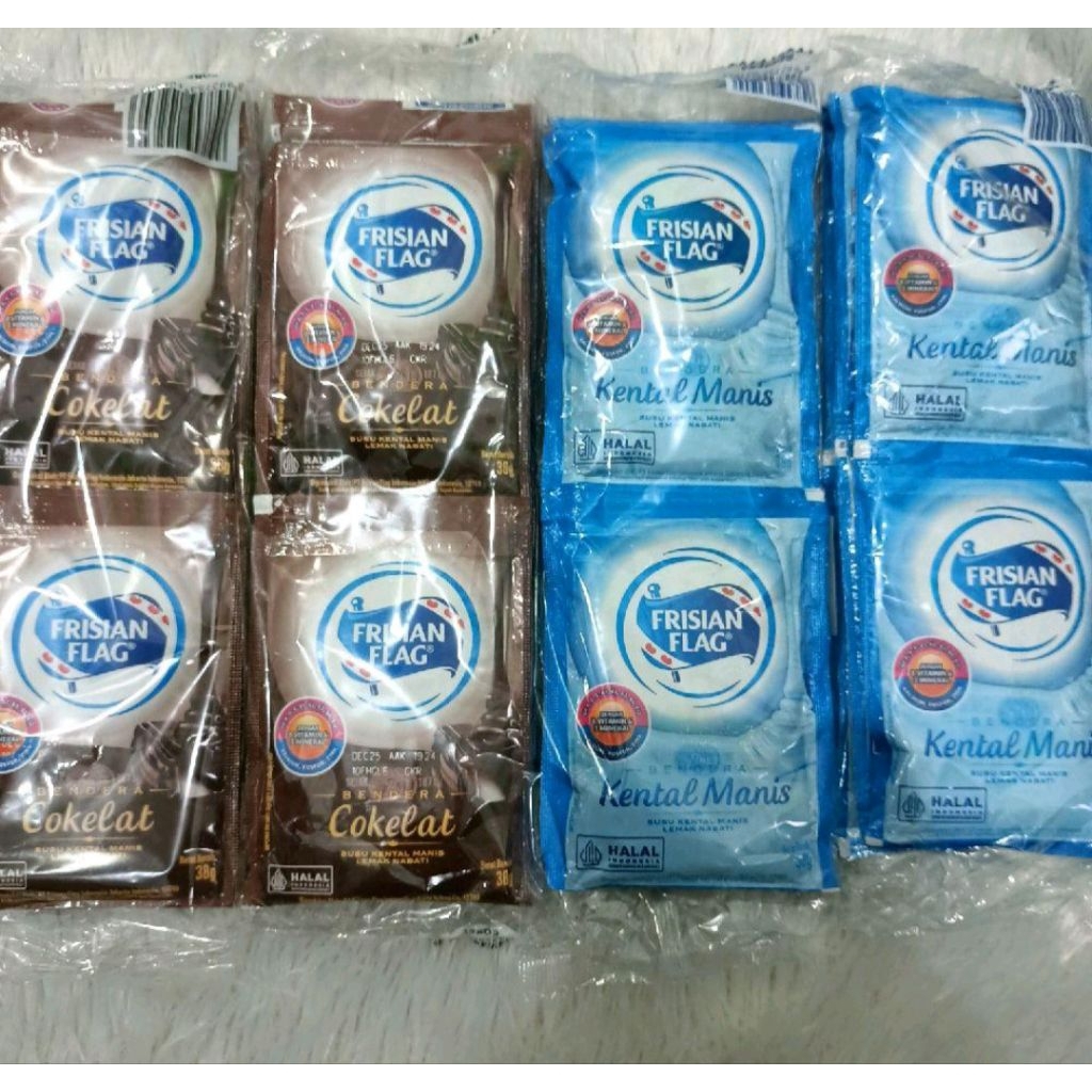 

30 SASET 3 RENCENG FRISIAN FLAG SUSU KENTAL MANIS/ COKELAT PUTIH