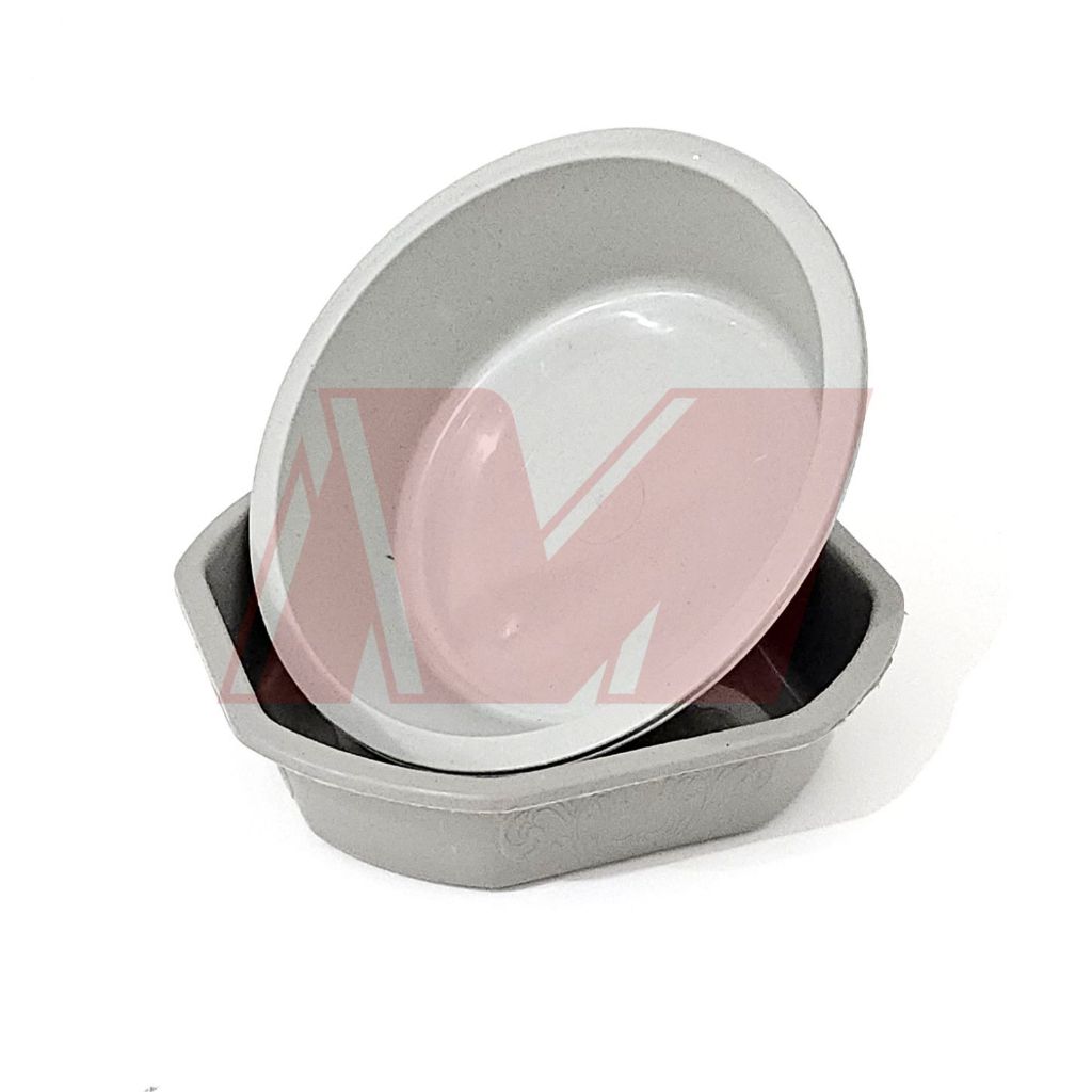 1 Lusin Baskom Plastik Sodan atau Sesajen Bali Abu-abu / Baskom Bulat dan Kotak