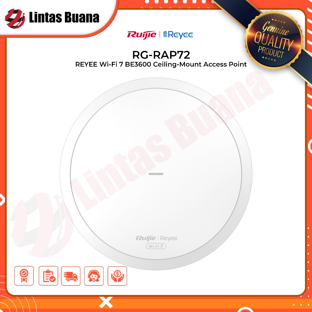 RUIJIE REYEE RG-RAP72 CEILING ACCESS POINT support WIFI 7 DUAL BAND RAP 72