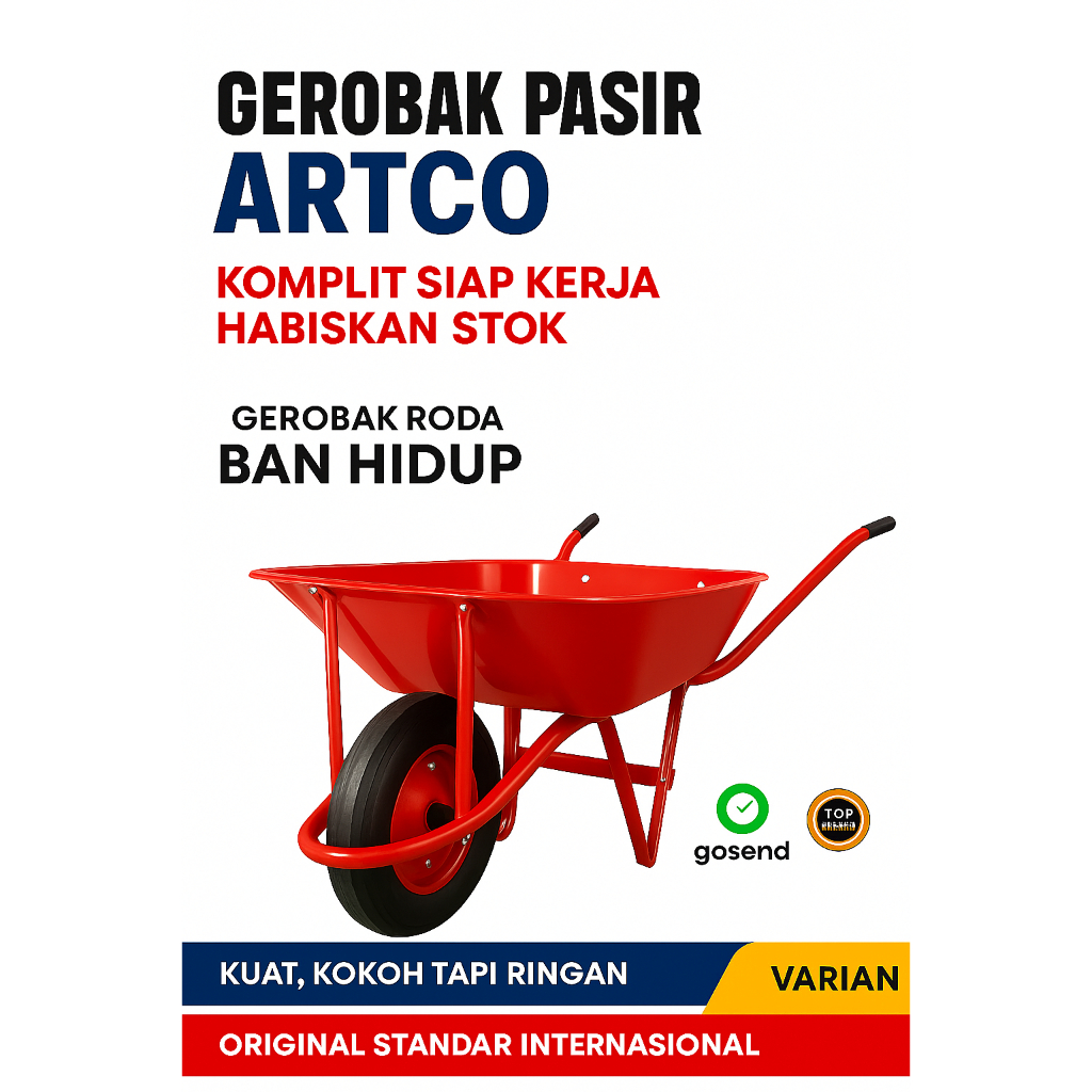Gerobak Sorong ARTCO ORIGINAL - Gerobak Pasir