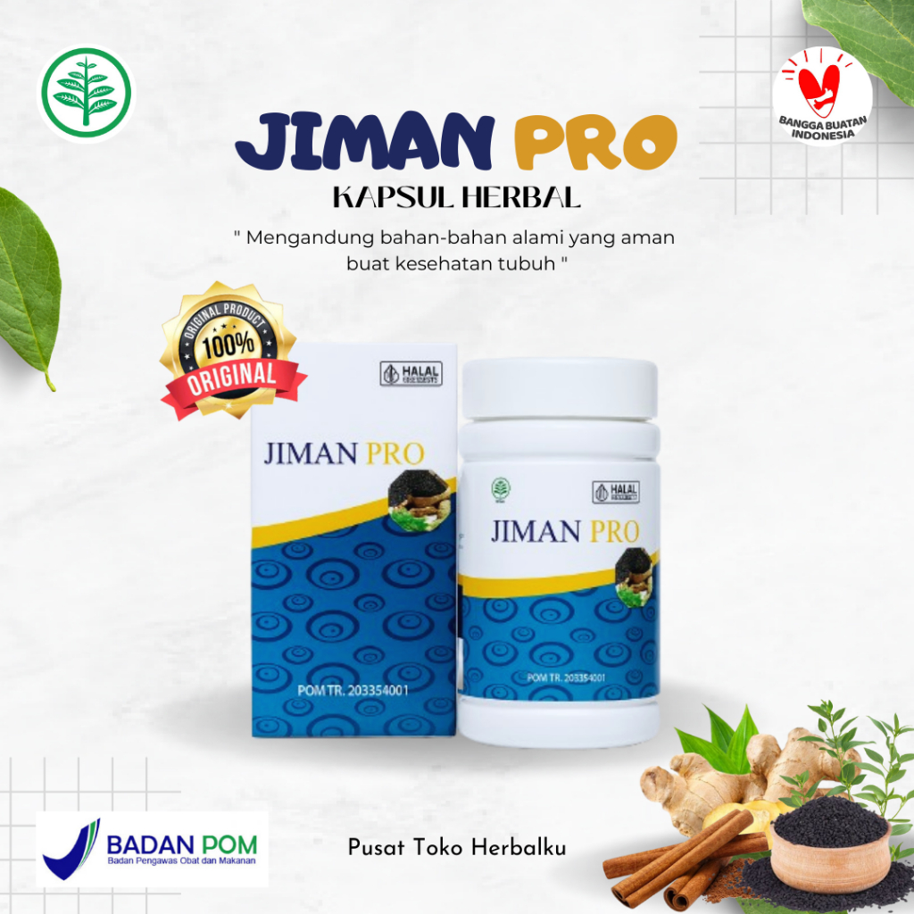 JIMAN PRO KAPSUL HERBAL BPOM - AGEN RESMI ASLI 100%