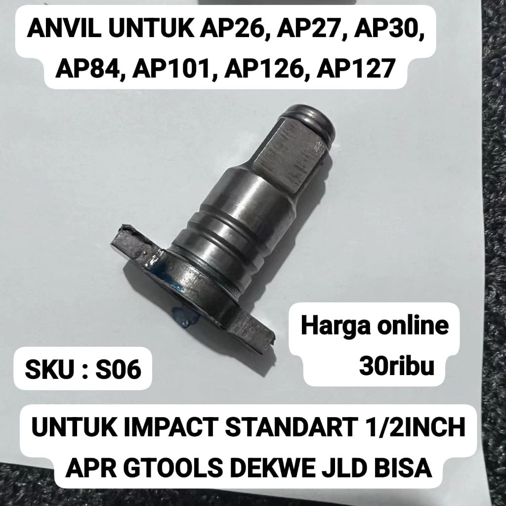 Anvil impact wrench apr standart ujung kepala spare part bisa untuk merk lain APR S06
