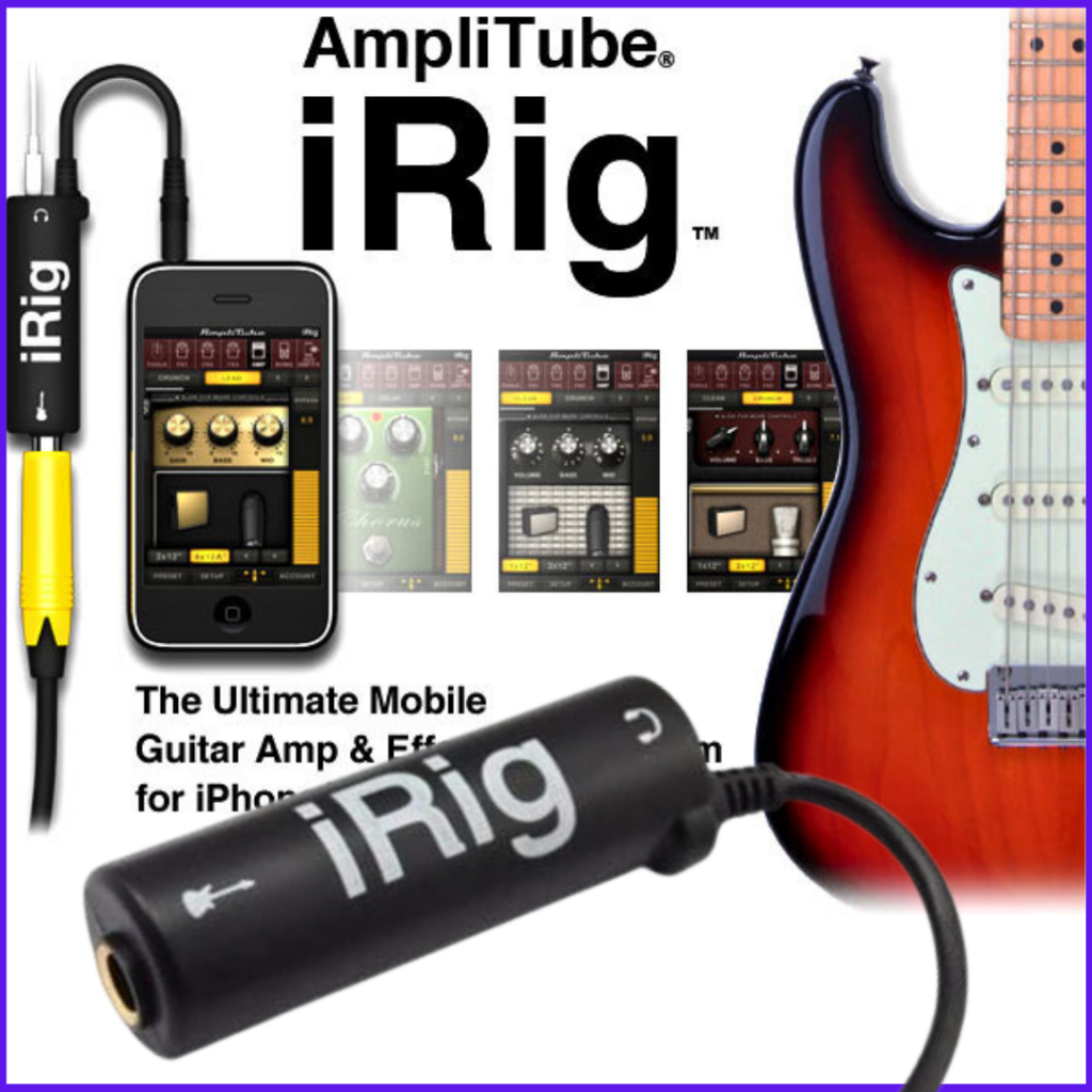 KS COD iRig AmpliTube Gitar Adapter Interface for iPhone iPod Touch iPad - IRIG-0003 - Hitam