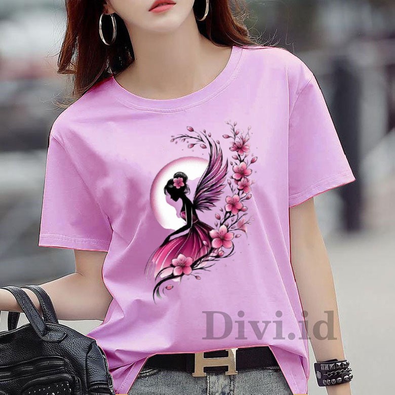 KAOS WANITA / BELI 3 GRATIS HEADSET EXTRA BAS / KAOS WANITA BUTTERFLY CANTIK / KAOS WANITA POPULER /
