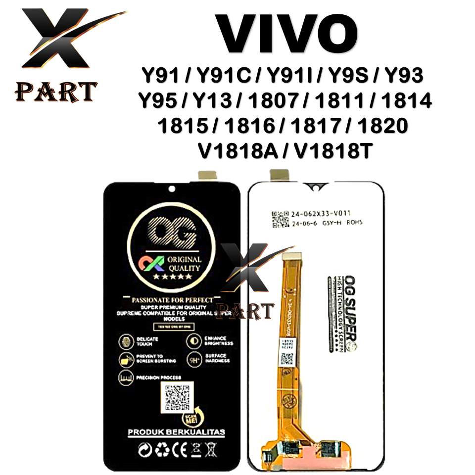 LCD TOUCHSCREEN VIVO Y91 / Y91C / Y91I / Y9S / Y93 /  Y95 / Y13 / 1807 / 1811 / 1814 / 1815 / 1816 /