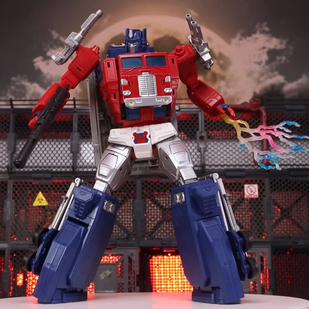 MG-09 Super Deformed Commander Transforming Car Super Deformed Ginrai Optimus With Trailer