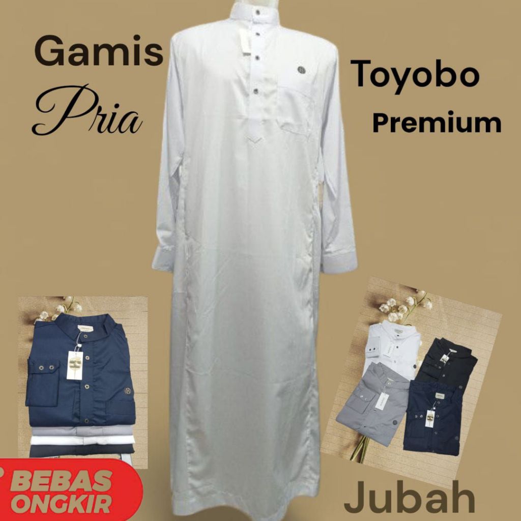 Jubah Zaren/Zarimbi pria dewasa katun toyobo premium