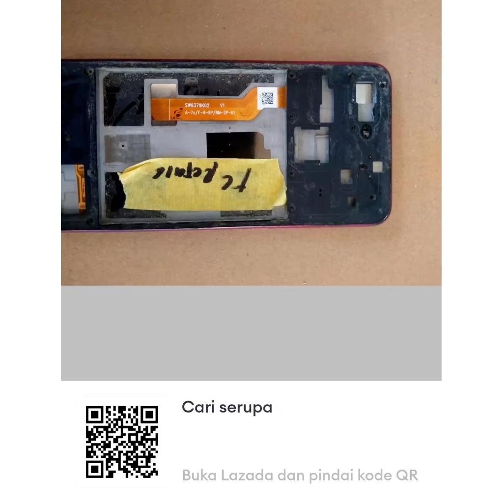 Lcd tc retak hp Oppo F9 ori cabutan ya.