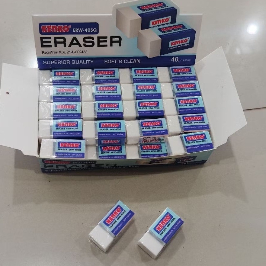 

5 Pcs Penghapus Pensil Ukuran Kecil Warna PUTIH