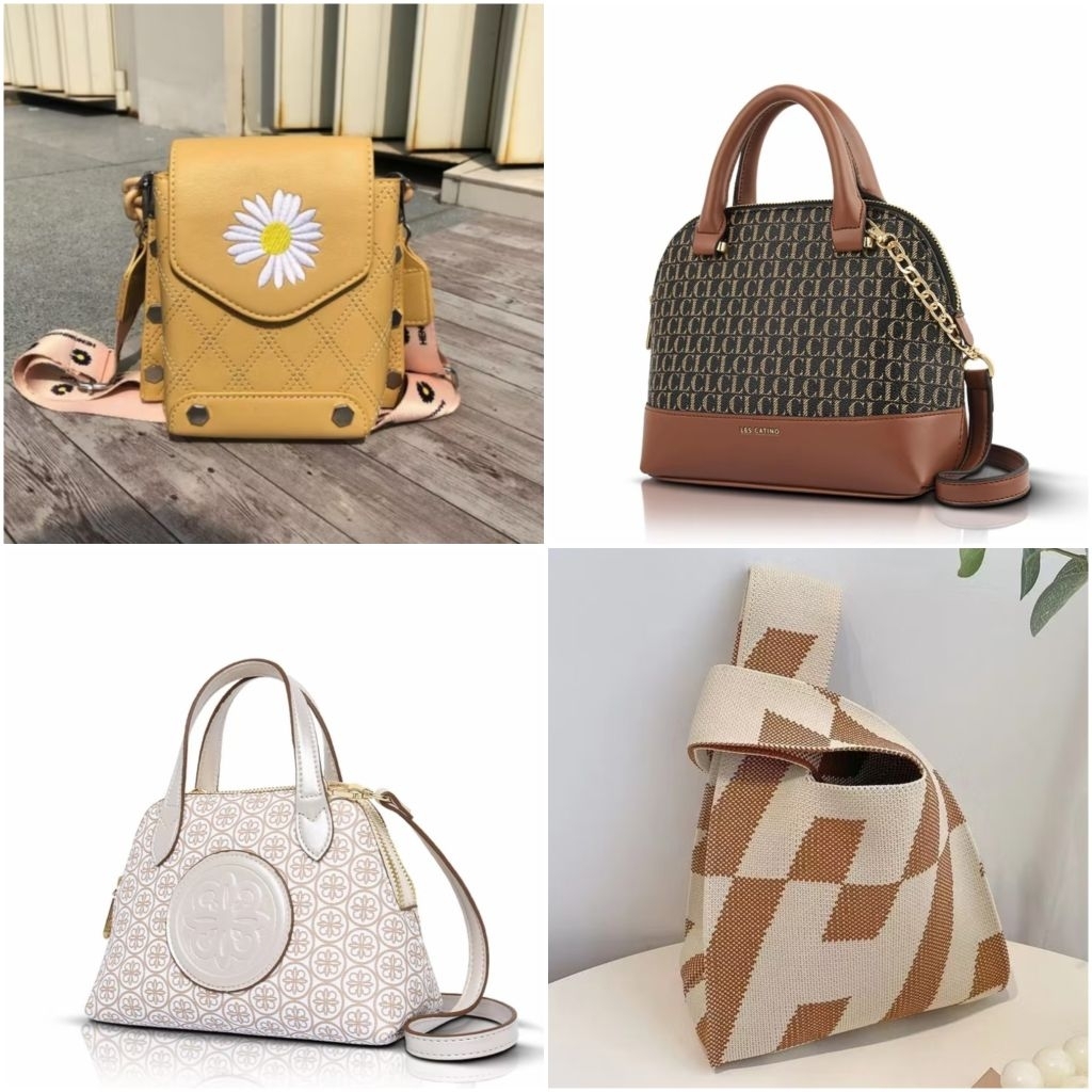 Les castino tas wanita Tas tangan fashion bag tas selempang wanita kado ulang tahun teman