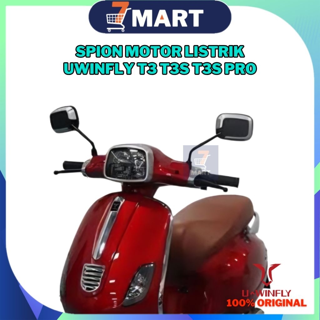 Kaca Spion Motor Listrik Uwinfly T3 T3S T3 Pro ORIGINAL Bawaan