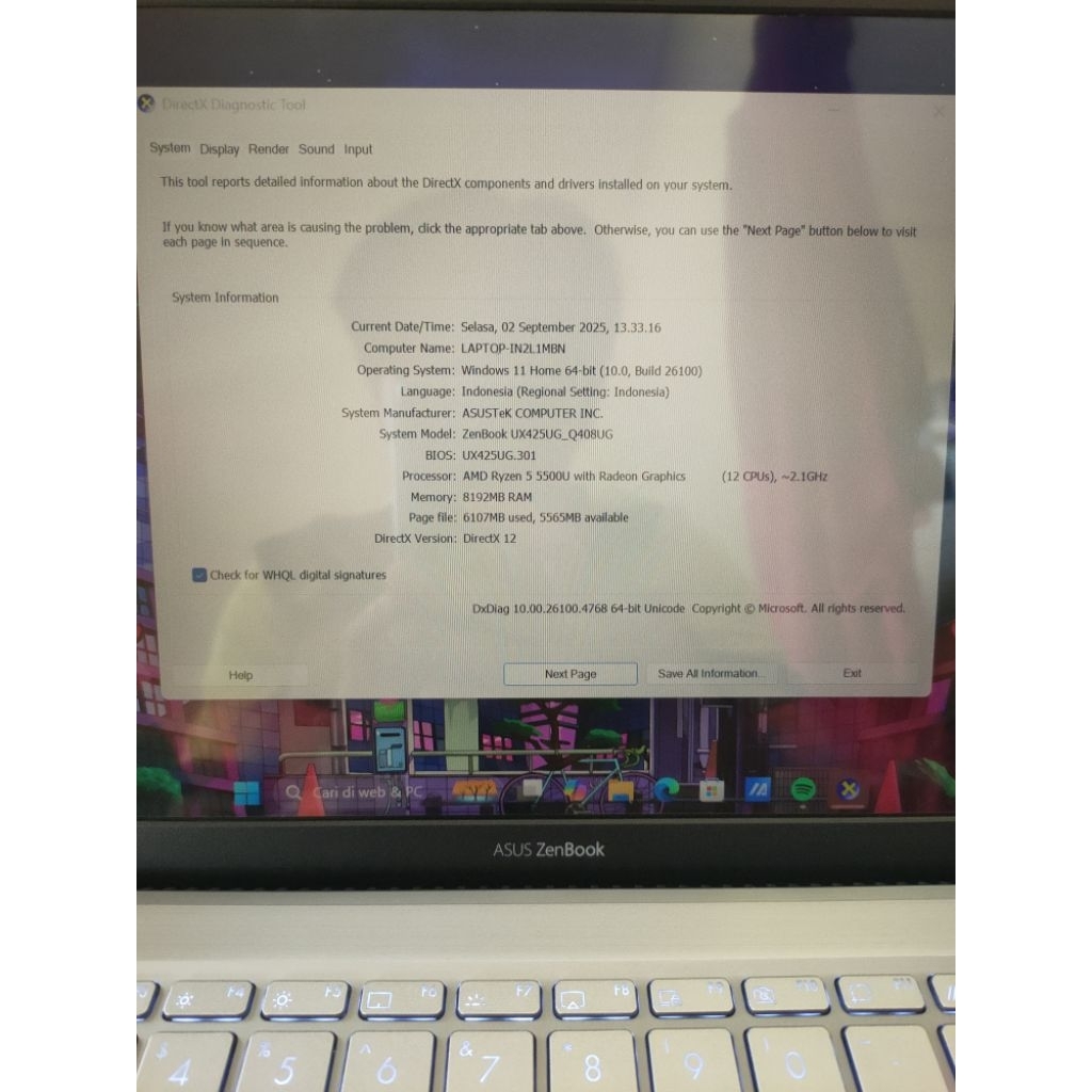 asus Zenbook 14 Like New.