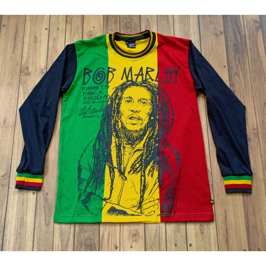 DJATIESHOP x JATIMAIKA tjmkh kaos rasta Bob Marley long sleeve reggae baju jamaica t-shirt jamaika a