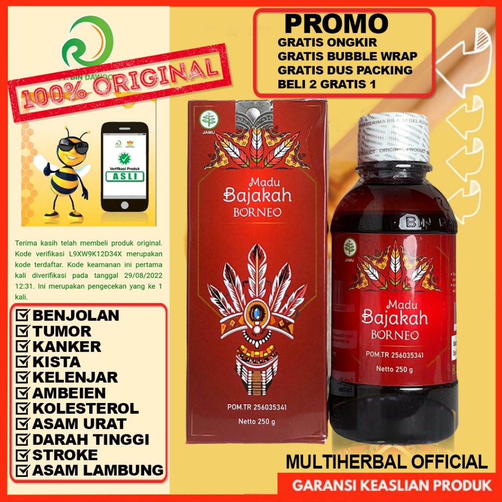 MADU BAJAKAH BORNEO - Madu Bajakah Asli 100% Kalimantan Original