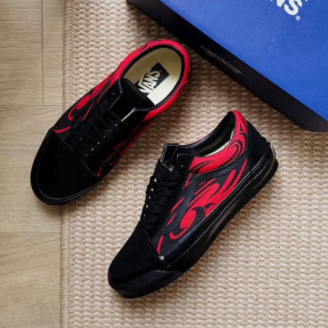 Vans Premium Old Skool 36 LX Y2K Black Red Original Resmi