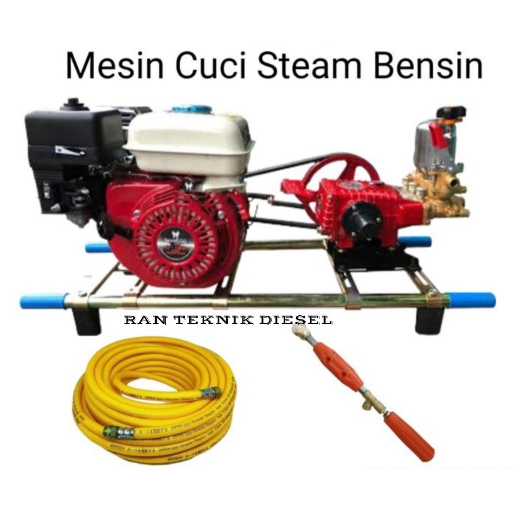 Mesin Cuci Motor & Mobil Bensin 1 Paket Selang Termurah