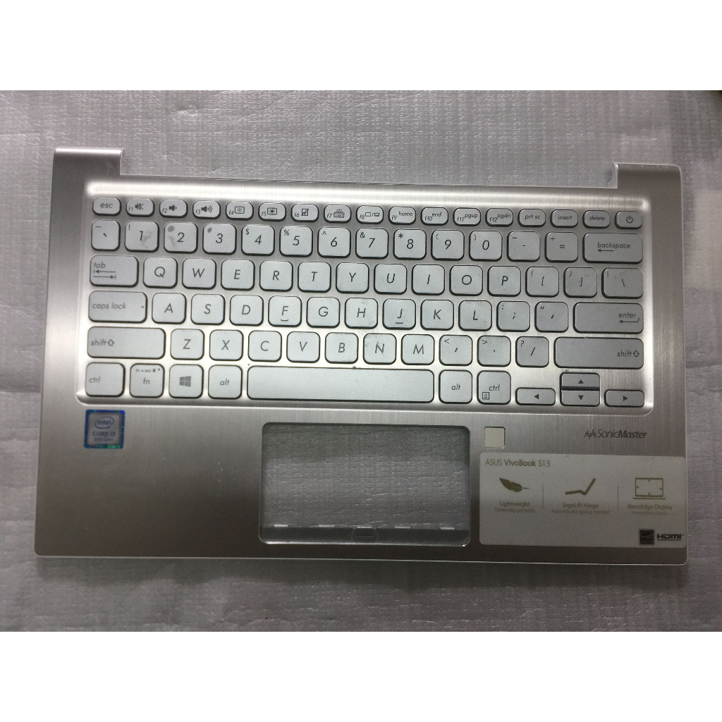 TOP CASE FRAME  KEYBOARD ASUS S13 SILVER