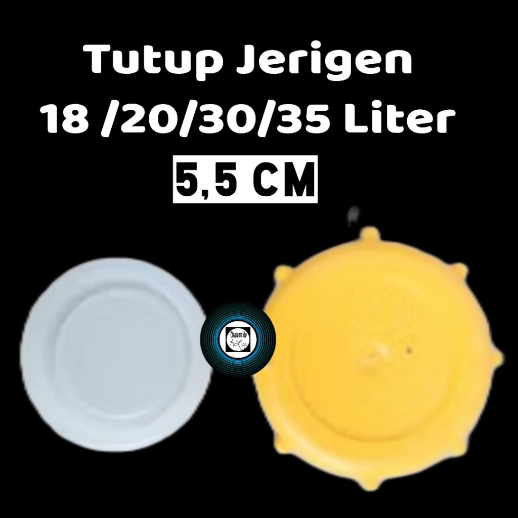 Tutup Jerigen Set Luar dan Dalam Ukuran Jerigen 18 /20/30/35 Liter / Tutup Jerigen Bimoli / Tutup Je