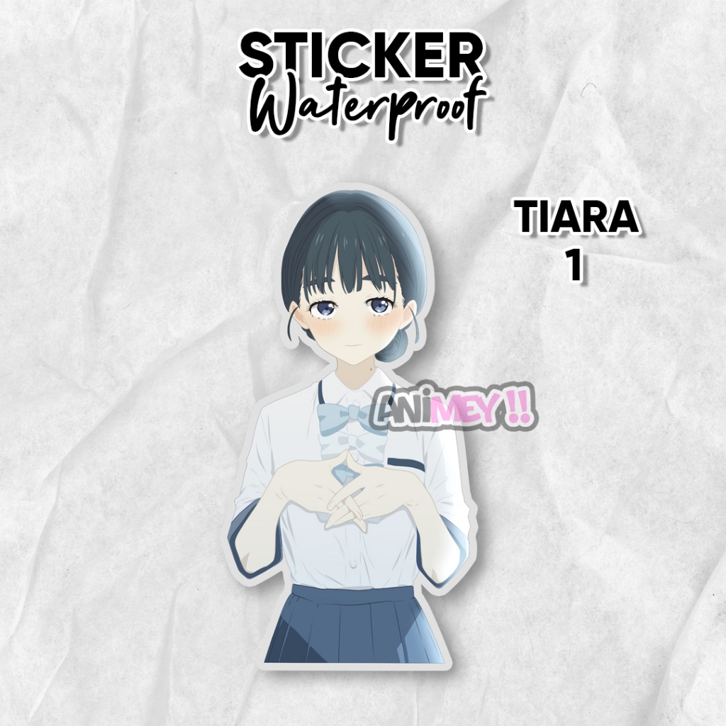 Stiker Tiara Basori Anime Makeine / Sticker Anime Waterproof