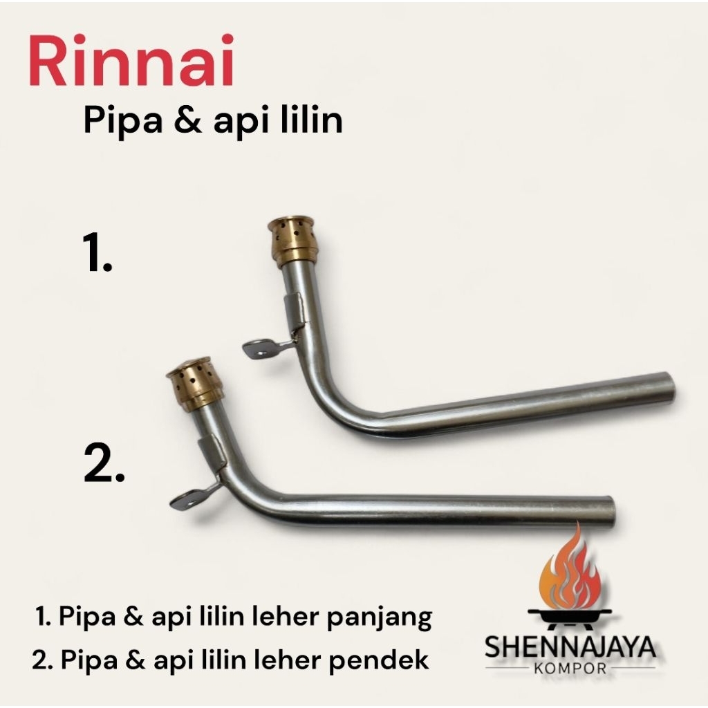 Pipa L Pipa Api Lilin Kompor Gas Rinnai 602 STAINLESS