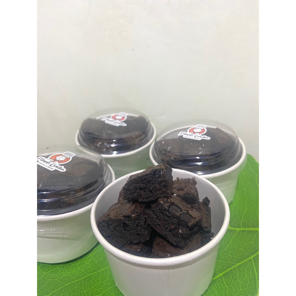 Brownies bite cup 5 oz dijamin nyoklat