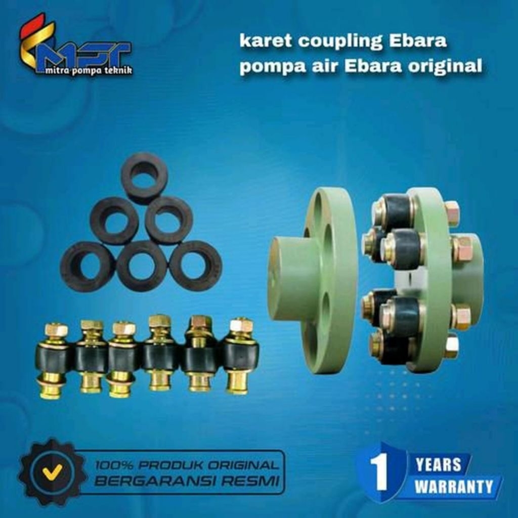 Rubber kopling pompa air Ebara/ karet coupling pompa air Ebara original - karet only