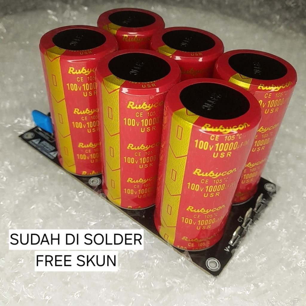 KIT PCB PSU PCB 6 ELCO 10000UF 100V RUBYCON USR ORIGINAL FRE SKUN