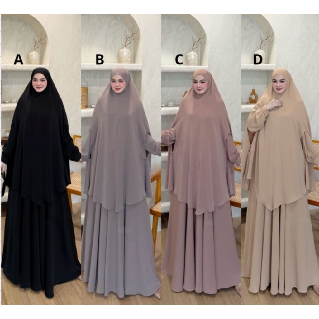 AZIZAH-YASMINE DRESS SET HIJAB SERIES VOL.2 BY APRIL