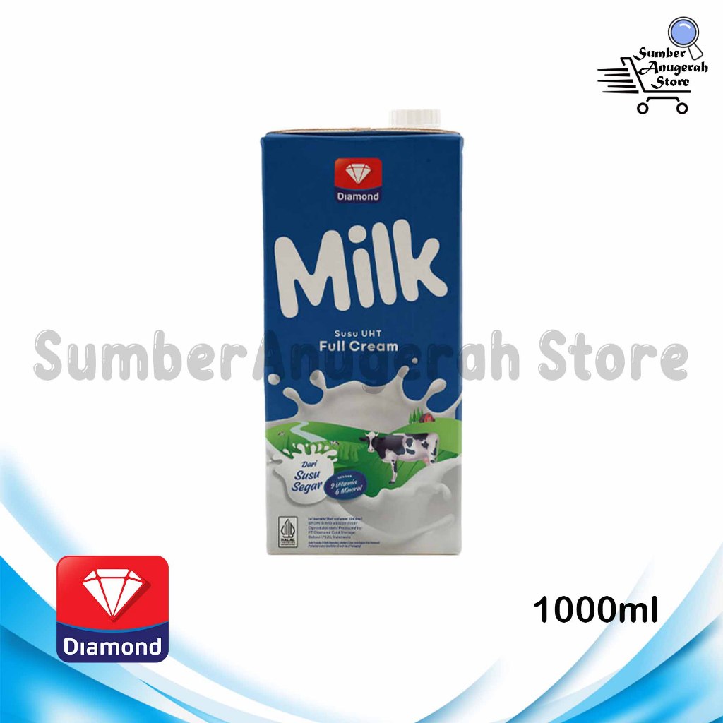 

Susu UHT Diamond 1000ml 1 Karton (12 Pcs) Full Cream