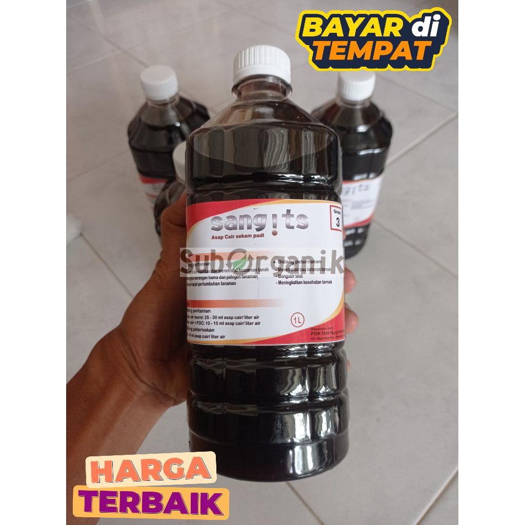 Asap cair sekam padi grade 3 (C) 1 Liter