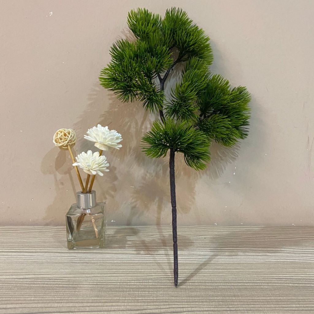 Daun Bonsai Cemara Pinus Artificial /Daun Bonsai Cemara Udang/Daun hias plastik/Daun artificial