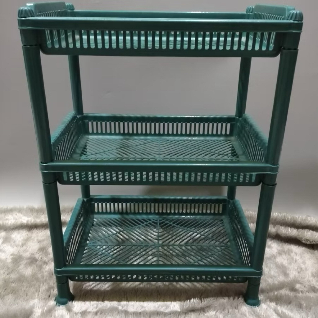 Rak Serbaguna Plastik Susun 3 / Rak Dapur Plastik Serbaguna Susun 3 / Rak Bumbu Susun Tiga